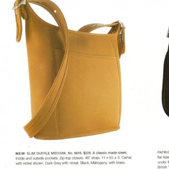 Coach 9816 vintage legacy slim duffle medium classic collection bag tan - Picture 2 of 15